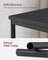 End Table - 2-Tier with Storage Shelf - Steel - Classic Black