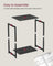 Set of 2 Side Tables - 2-Tier Industrial Style - Steel - Misty Grey - Timeless Color Options
