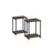 2-Tier Side Tables - Steel Frame - Chestnut Brown - Timeless Color Options
