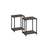 Set of 2 Side Tables - 2-Tier Industrial Style - Steel - Misty Grey - Timeless Color Options