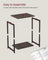 2-Tier Side Tables - Steel Frame - Chestnut Brown - Timeless Color Options