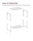 2-Tier End Table - Set of 2 - Steel Frame - Easy to Assemble