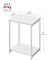 2-Tier End Table - Set of 2 - Steel Frame - Easy to Assemble