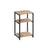 Sofa Side Table - 3-Tier Industrial Design - Steel - Camel Brown