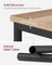Sofa Side Table - 3-Tier Industrial Design - Steel - Camel Brown
