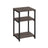3-Tier Sofa Side Table - Steel Frame - Chestnut Brown