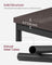 3-Tier Sofa Side Table - Steel Frame - Chestnut Brown