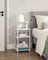 Bedside Table - 3-Tier Design - Steel Frame