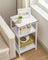 Bedside Table - 3-Tier Design - Steel Frame