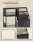 Record Player Stand - Wood - Rustic Brown - Vinyl Storage for Up to 140 Albums