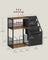 Record Player Stand - Wood - Rustic Brown - Vinyl Storage for Up to 140 Albums