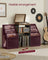 Record Player Stand - Wood - Rustic Brown - Vinyl Storage for Up to 140 Albums