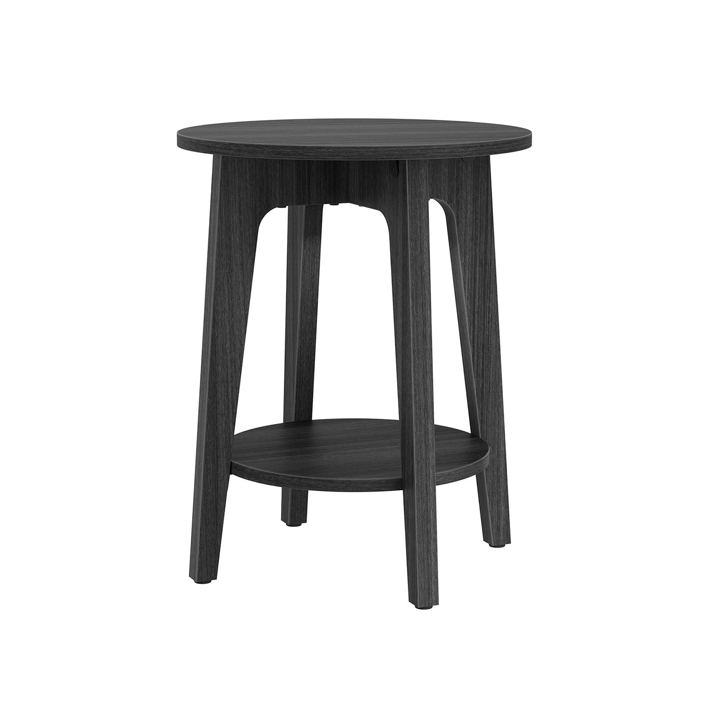 Round Side Table - Metal - Black