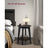 Round Side Table - Metal - Black