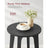 Round Side Table - Metal - Black