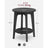 Round Side Table - Metal - Black