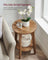 Side Table - Wood - Yellowish Brown
