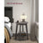 Side Table - Wood - Smoky Grey