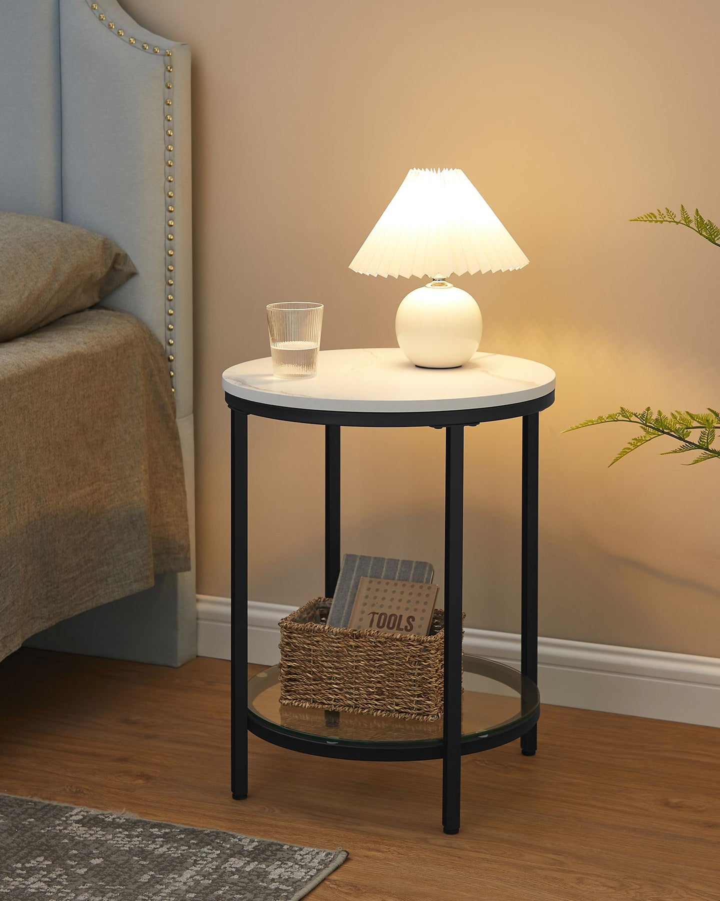 Coffee Table - 2-Tier Design - Particleboard - Modern Minimalist