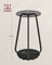 2-Tier Round Side Table - Particleboard - Slate Grey