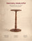 Round Side Table - 30L - Solid Wood Leg - Rubberwood