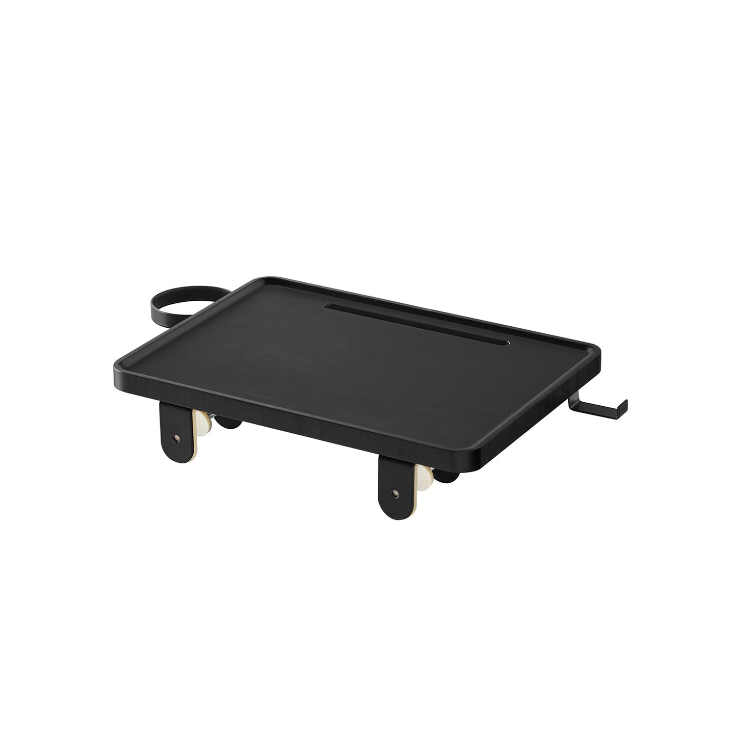 Bedside Shelf - Wood - Ink Black - Mobile Phone Slot