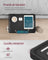 Bedside Shelf - Wood - Ink Black - Mobile Phone Slot