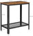 Sofa Table - Iron - Rustic Brown - Narrow Design with Mesh Shelf