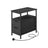 Slim Side Table - Wood - Rustic Brown - Charging Station with 2 Drawers