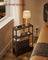 3-Tier Slim Side Table - Wood - Ebony Black - Charging Station and Magazine Rack