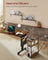 3-Tier Slim Side Table - Wood - Rustic Brown - Includes Charging Station and Magazine Rack