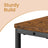3-Tier Narrow Bedside Table - Wood - Brown
