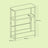 Narrow Bedside Table - Wood - Greige - 3-Tier with Charging Station and Magazine Rack