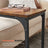 C-Shaped Side Table - Metal - Industrial Gray - Versatile for Living Room and Bedroom