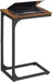 C-Shaped Side Table - Metal - Industrial Gray - Versatile for Living Room and Bedroom