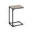 C-Shaped Side Table - Metal Frame - Heather Greige and Black