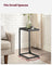 C-Shaped Side Table - Ebonised Oak - Black