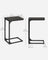 C-Shaped Side Table - Ebonised Oak - Black