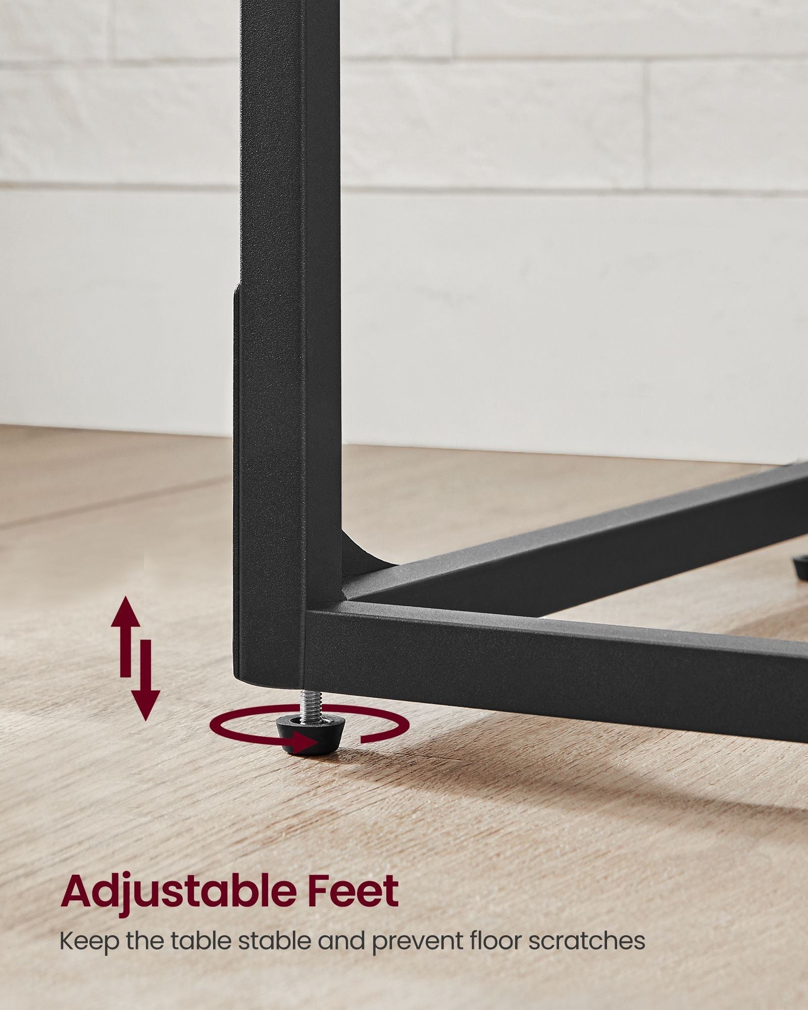 C-Shaped Side Table - Ebonised Oak - Black