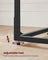 C-Shaped Side Table - Metal Frame - Heather Greige and Black