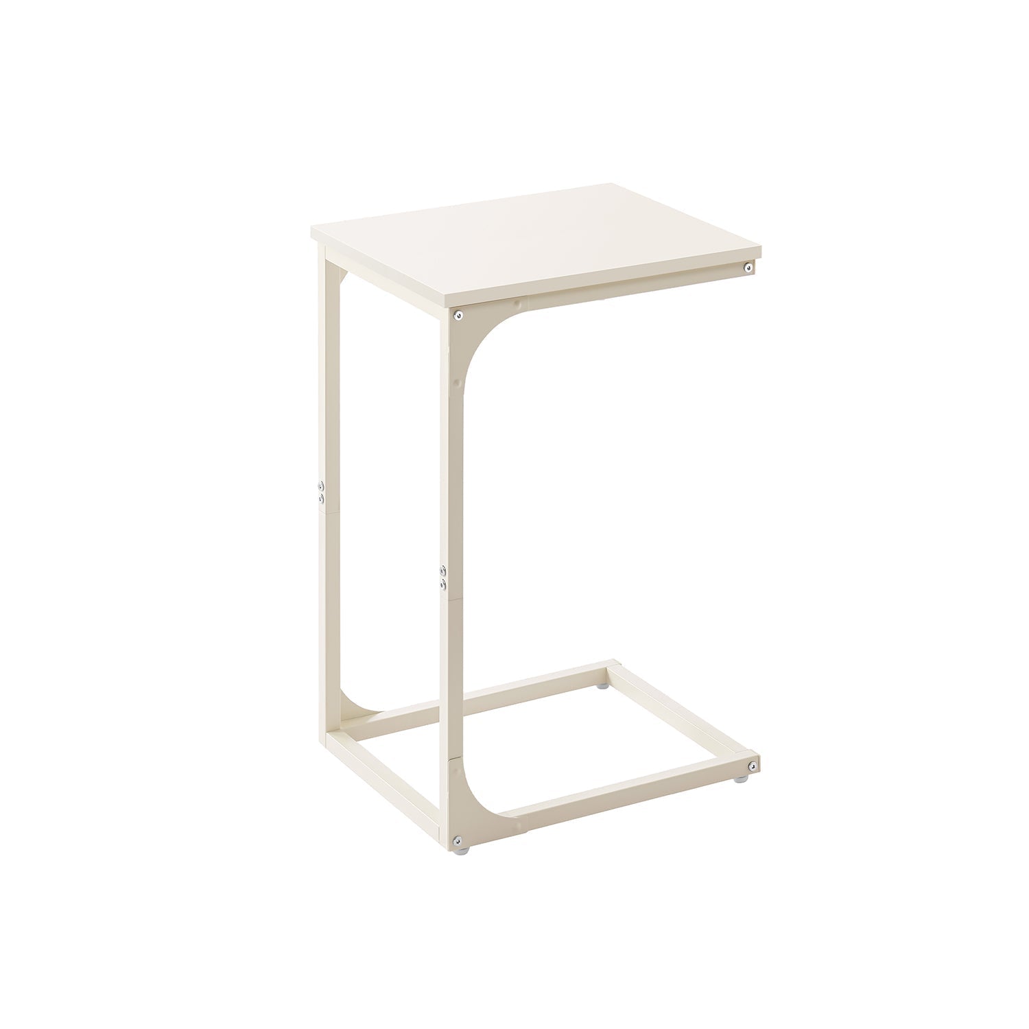 C-Shaped Side Table - Metal Frame - Versatile for Living Room or Bedroom