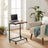 Side Table - Steel Frame - Rustic Brown and Black - Tilting Top