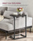 C-Shaped Side Table - Ebonised Oak - Black