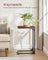 C-Shaped Side Tables - Set of 2 - Ebonised Oak - Rustic Brown and Black