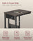 C-Shaped Bedside Table - Wood - Ash Brown - Charging Station with USB Ports and Outlets