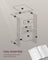 C-Shaped Bedside Table - Wood - Cream White - Includes Fabric Storage Bag and Swivel Castors