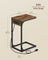 C-Shaped Side Table - 30L - Particleboard - Charging Station