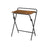 Folding Side Table - Wood - Rustic Brown