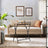 Folding Side Table - Wood - Rustic Brown