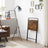 Folding Side Table - Wood - Rustic Brown